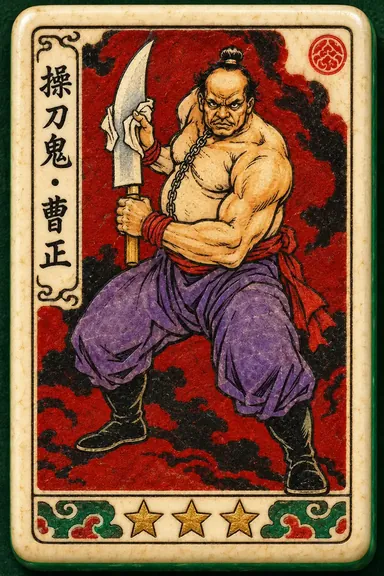 Cao Zheng, Demon Butcher: hero flower tile portrait