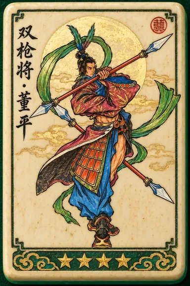 Dong Ping, Twin Spears: hero flower tile portrait