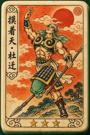 Du Qian, Touching the Sky: hero flower tile portrait