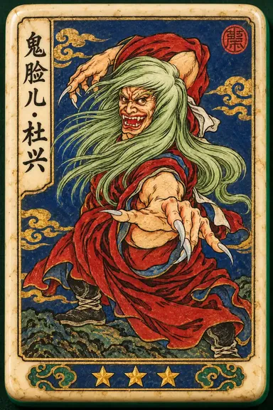 Du Xing, Demon Face: hero flower tile portrait