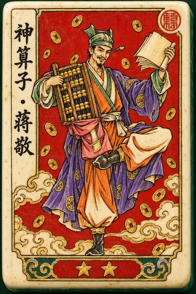Jiang Jing, Divine Calculator: hero flower tile portrait