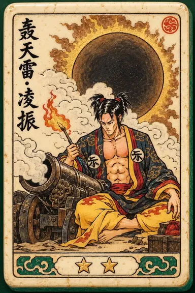 Ling Zhen, Heaven-Shaking Thunder: hero flower tile portrait