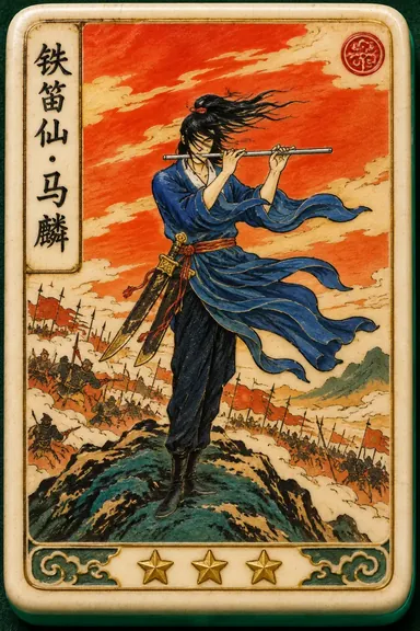 Ma Lin, Iron Flute Immortal: hero flower tile portrait