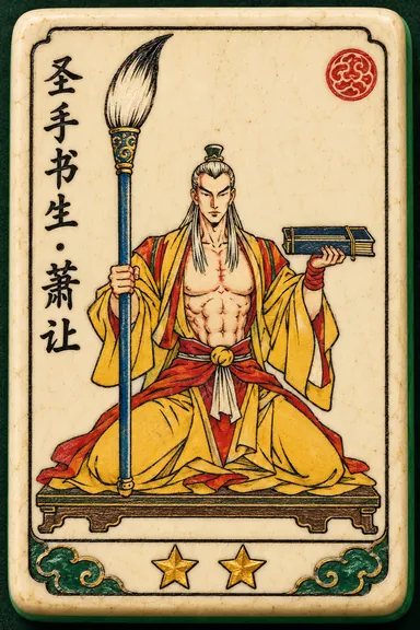 Xiao Rang, Sacred-Hand Scholar: hero flower tile portrait