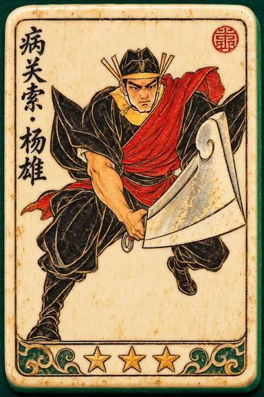 양웅(병관삭) 호걸 화패 일러스트