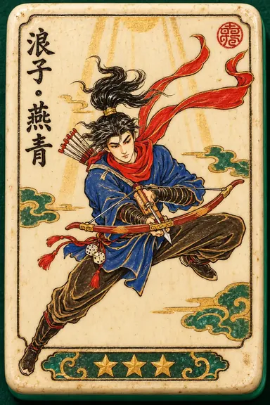 Yan Qing, The Wanderer: hero flower tile portrait